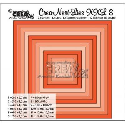 Crealies Crea-nest-dies XXL no. 8 Stanz Quadrat basis